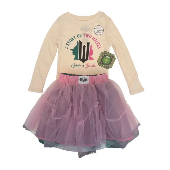 Mad Engine Wicked 2 Piece Set with Reversible Skirt Toddler Size XS (4-5) - Picture 2 of 4